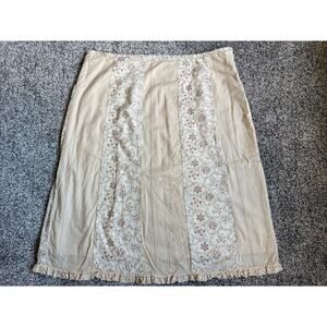 Vintage Xhilaration Size XL Cottage Core Y2K Lined Skirt Prairie Lace